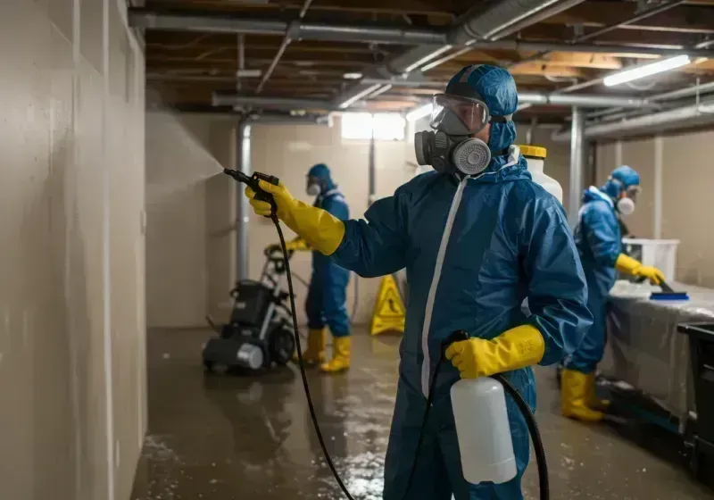 Basement Sanitization and Antimicrobial Treatment process in Kew Gardens Hills, NY